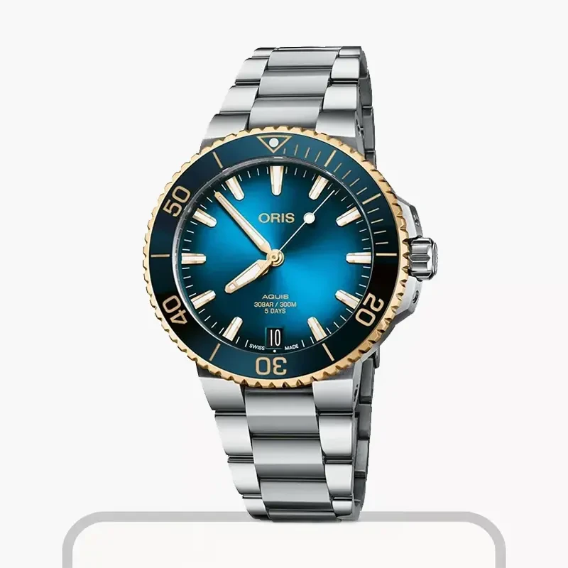 Oris Aquis AutoMatic  Date Calibre 400 Blue Dial Men's Watch  0140077696355